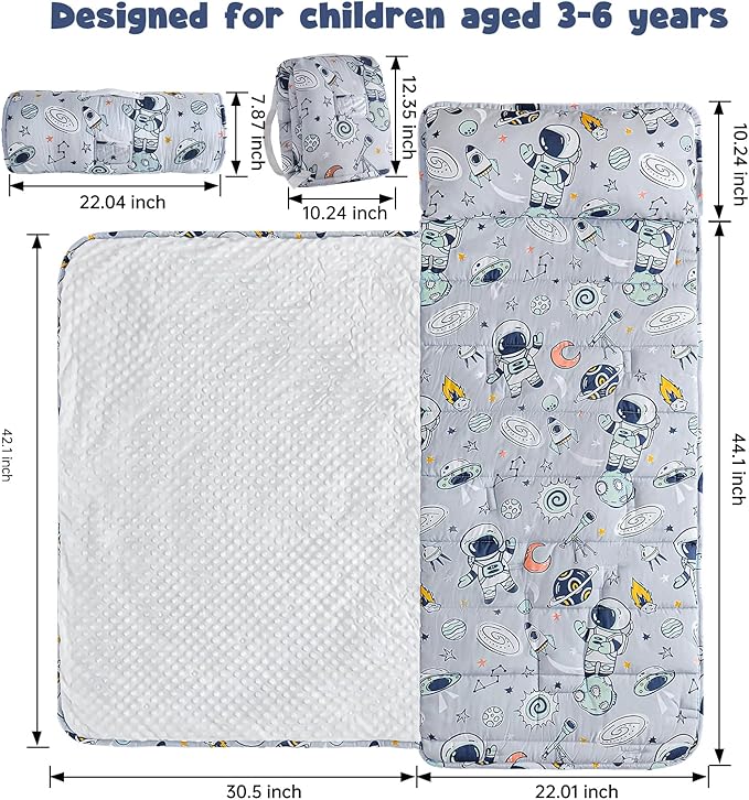 DJY Toddler Nap Mat, Kid Slumber Bag - Image 2