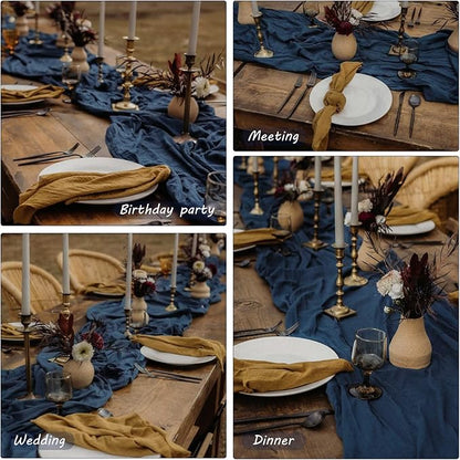 12 Pack 10Ft Cheesecloth Boho Gauze Table Runner - Image 6