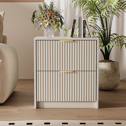 maisonaria fluted nightstands set of 2 with 2, package contents