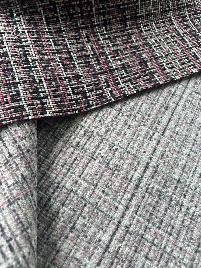 OctoRose 3 Side Zipper Upholstery Thick Linen Tweed Purple, Full Size Futon - Image 3