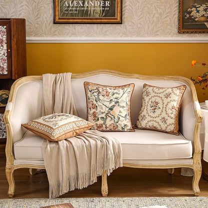 patdrea Designer Vintage Floral Throw Pillow Covers - Image 4