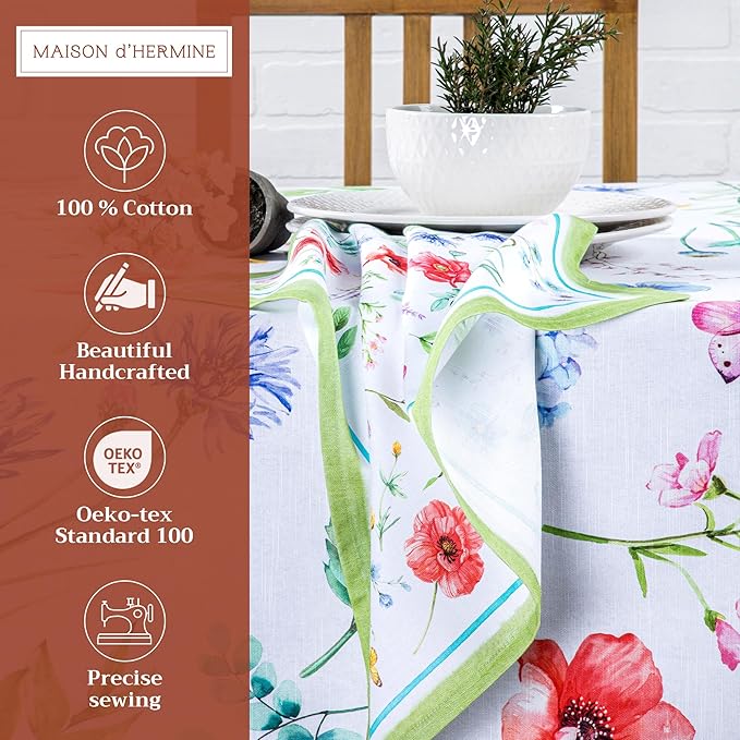 Maison d' Hermine Cloth Napkins Set of 4 100% Cotton Everyday Reusable Square - Image 2