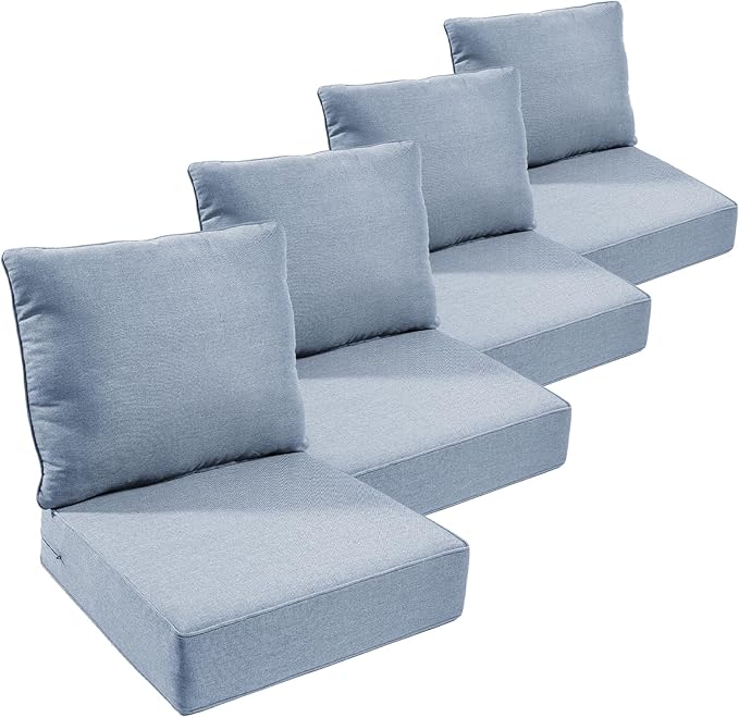 Outdoor Furniture Cushions, 6 inch Thick Seat Cushions by moosprr
