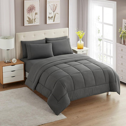 full size comforter set with sheets - 7-piece, main product view