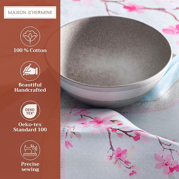 Maison d' Hermine Cloth Napkins Set of 4 100% Cotton Everyday Reusable Square - Image 2