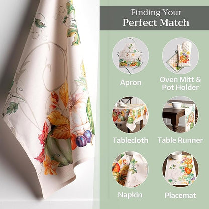 Maison d' Hermine Kitchen Towels Set of 3 100% Cotton 20" x 27.5" Reusable - Image 6