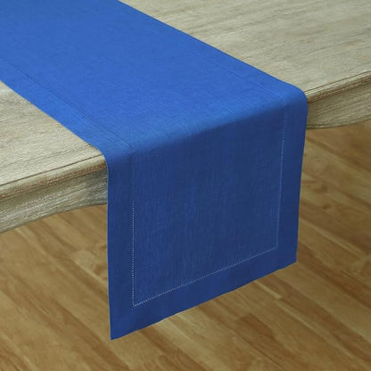 Solino Home Linen Royal Blue Table Runner 144 Inches Long - Image 2