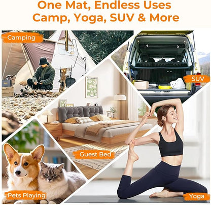 BDEUS Memory Foam Camping Mattress Pad 3inch Waterproof Roll Up Bed Sleeping Mat - Image 5