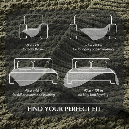 EVERGRACEHOME Chunky Chenille Knit Throw Blanket - Image 8