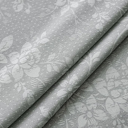 ENJOYBRIDAL Floral Curtains 96 Inches Long Grey Light Filtering Drapes Rod - Image 7