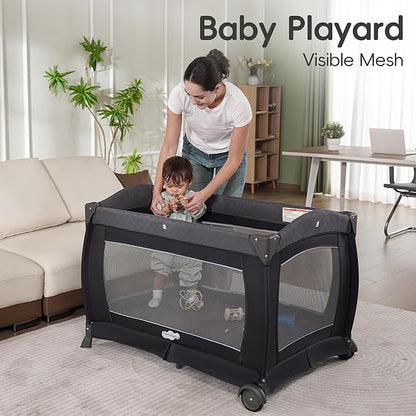 Pamo Babe Playard Portable Playard Foldable Playpen - Image 6