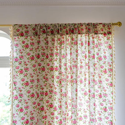 ENJOYBRIDAL Floral 63 Inch Curtains - Image 4