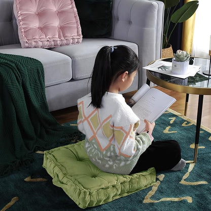 vctops Square Solid Color Velvet Seat Cushion - Image 5