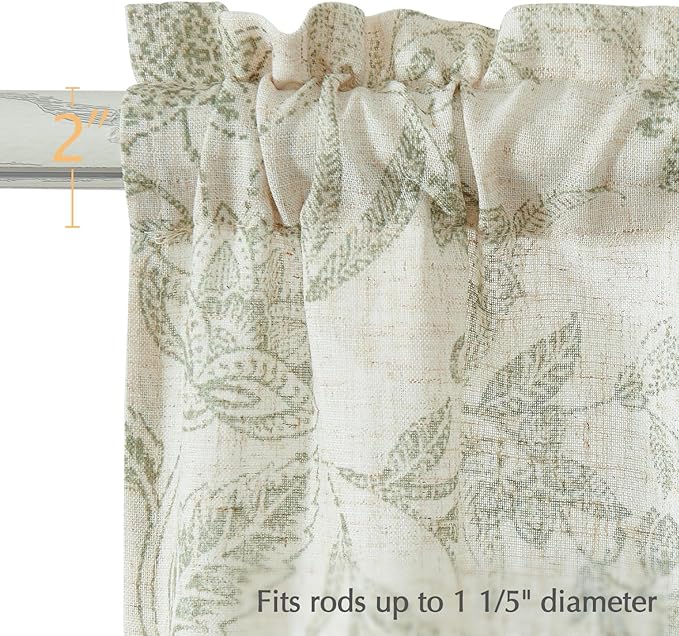 jinchan Floral Kitchen Curtains - Image 9