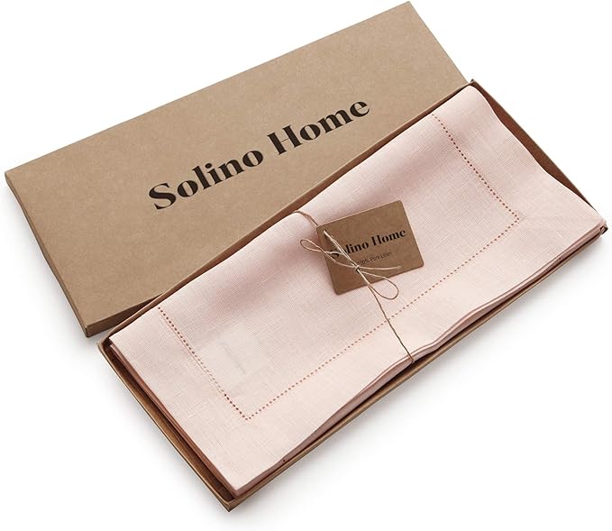 Solino Home Linen Pink Table Runner 120 Inches Long - Image 5