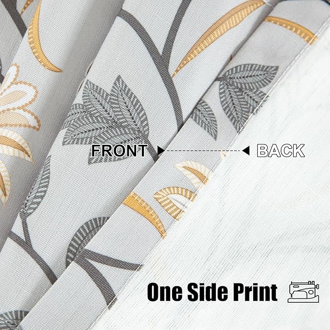 Leeva Tie Up Valances for Windows, Light Filtering Kitchen Curtains Valances - Image 5