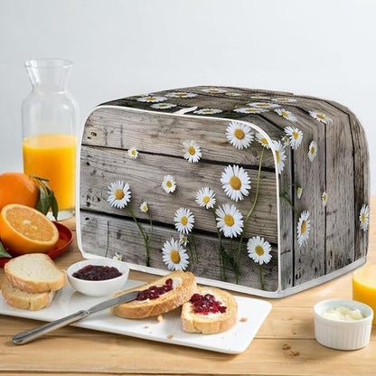 Old Wooden Daisy Printed Appliance Cover - Image 5