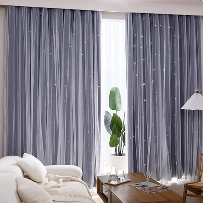 Kinryb Kids Star Cutout Curtains - Image 5