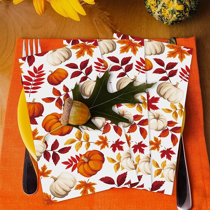 100 Pack Fall Thanksgiving Paper Napkins - Image 5