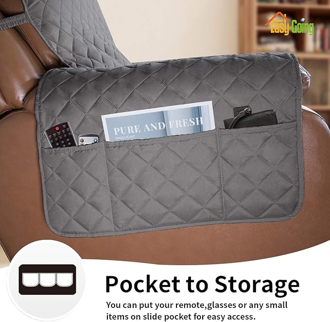 Easy-Going Oversized Recliner Cover Reversible Couch Cover Sofa Cover - Image 3