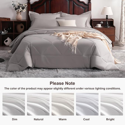 NTBAY Queen Comforter Set with Sheets, 7 Pieces Soft and Breathable Queen - Image 8