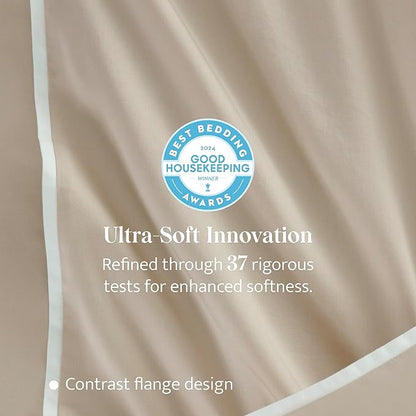 Double Stitch Cotton Tencel Duvet Cover - Image 2