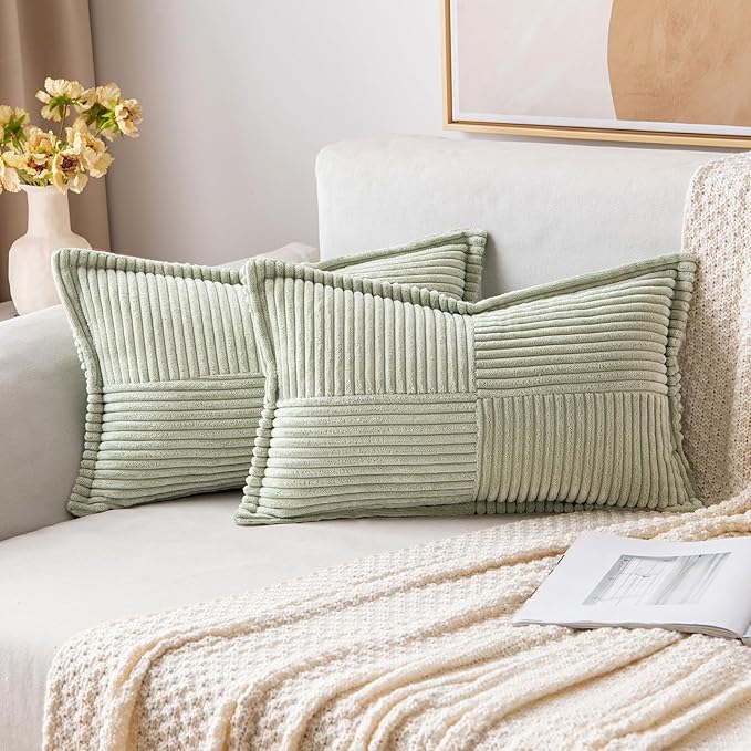 MIULEE Decorative Lumbar Throw Pillow Covers by MIULEE