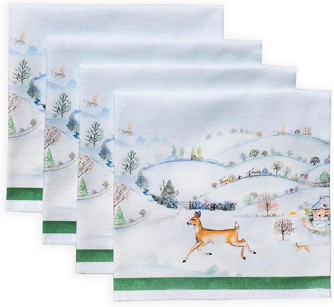 Maison d' Hermine Cloth Napkins Set of 4 100% Cotton by MaisondHermine