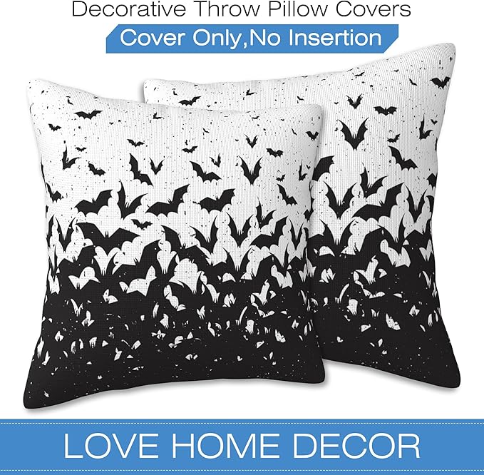 Throw Pillow Covers Small Scattered Flower Pillow Covers 18x18 Inch Set of 2 - Image 3