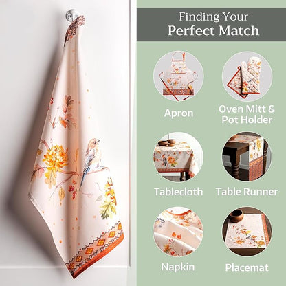 Maison d' Hermine Kitchen Towels Set of 3 100% Cotton 20" x 27.5" Reusable - Image 5