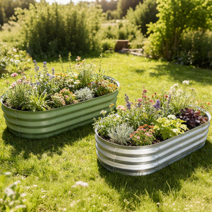 galvanized raised garden bed kit, planter garden boxes, package contents