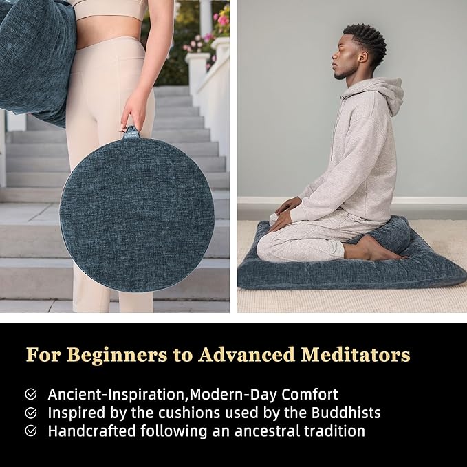 Meditation Zafu Cushion Set - Image 4