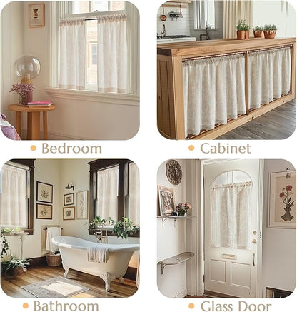 jinchan Floral Kitchen Curtains - Image 5