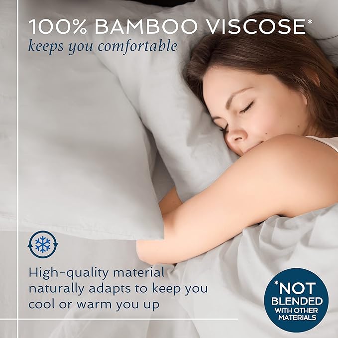 Hotel Sheets Direct 100% Viscose Derived from Bamboo Sheets Set Twin XL - Image 2