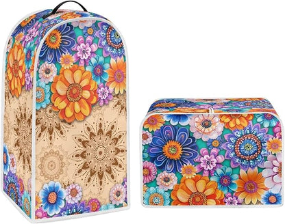 Boho Mandala Floral Blender Cover Toaster Cover Washable Dust Cover Dustproof by Pointodoor