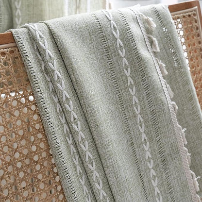 ColorBird Sage Green Long Curtains Sliding Doors Boho Drapes Farmhouse 96 - Image 3