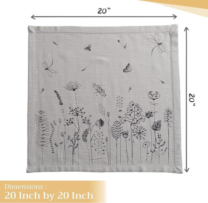Maison d' Hermine Cloth Napkins Set of 4 100% Cotton Everyday Reusable Square - Image 4