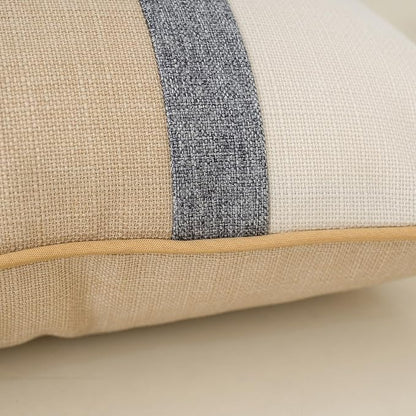 Yangest Patchwork Pillow Cover 20x20 Inch Luxury Cotton and Linen Cushion Cover - Image 4