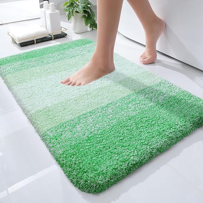 OLANLY Bathroom Rugs Mat 24x16, Extra Soft Absorbent Microfiber Bath Rugs by OLANLY