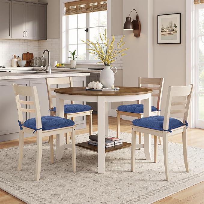 Chair Cushions for Dining Chairs, Tufted Foam Kitchen Chair, Non-Slip Seat - Image 7