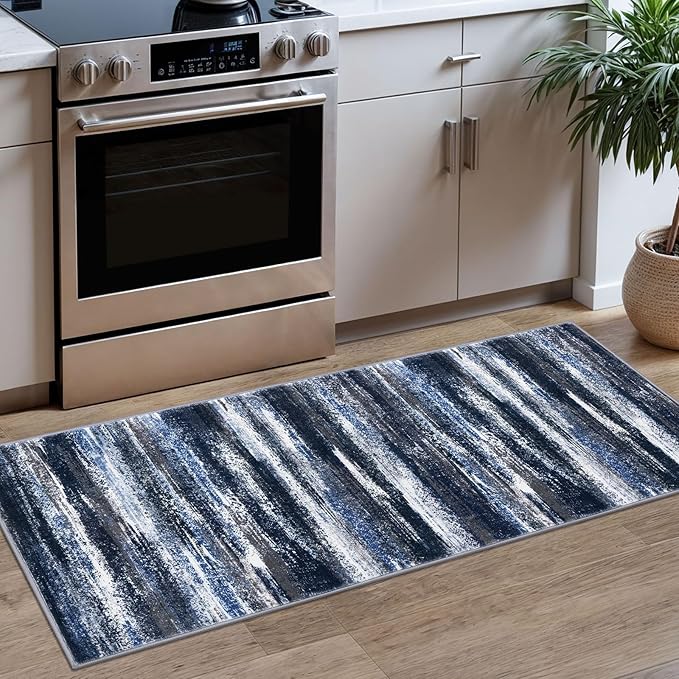 Modern Abstract Runner Rug 2x5 by lansny