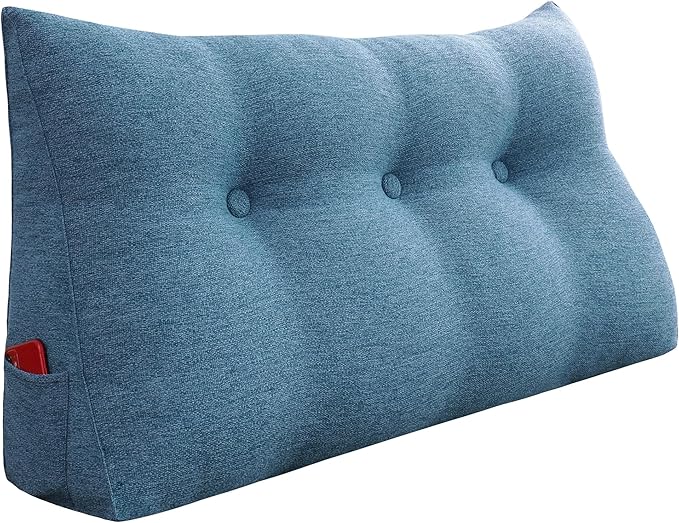 8 lbs Thickened Twin Headboard Pillow Wedge College Dorm Bed Pillow by Rucener