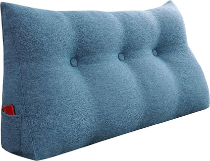 8 lbs Thickened Twin Headboard Pillow Wedge College Dorm Bed Pillow by Rucener