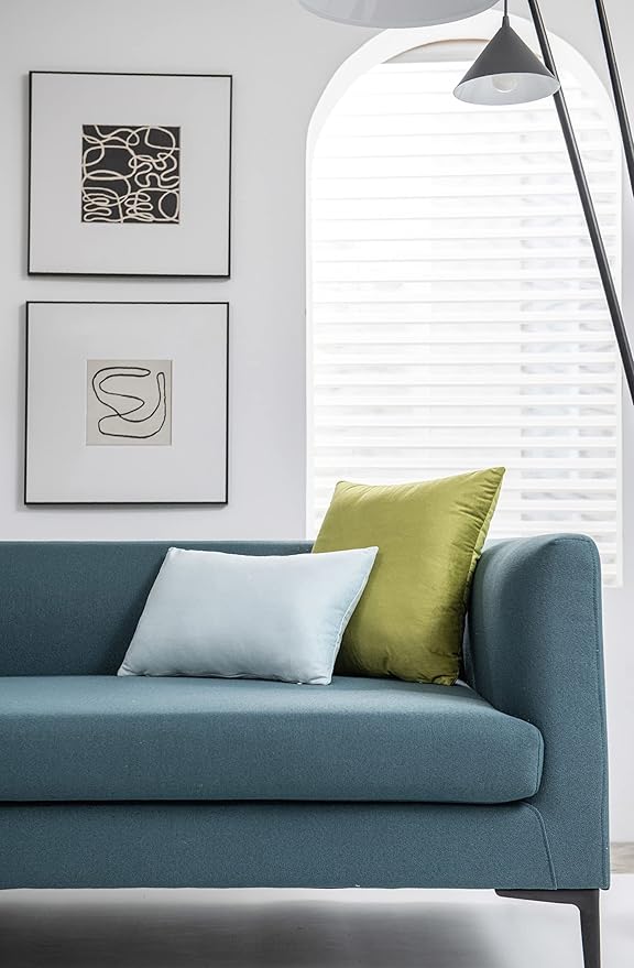 Couch Pillow Cases 24x24 Chartreuse: 2 Pack Cozy Soft Velvet Square Throw - Image 5