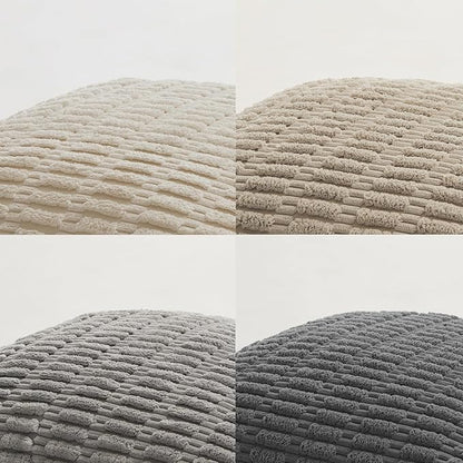 Fancy Homi Set of 4 Grey and White Lumbar Rectangle Decorative Throw Pillow - Image 4