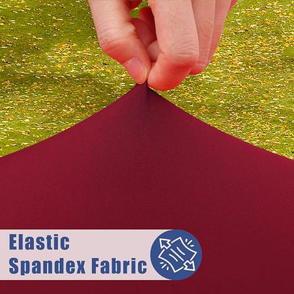 Round Spandex Tablecloth, Elastic Fitted Waterproof Tablecloths - Image 2
