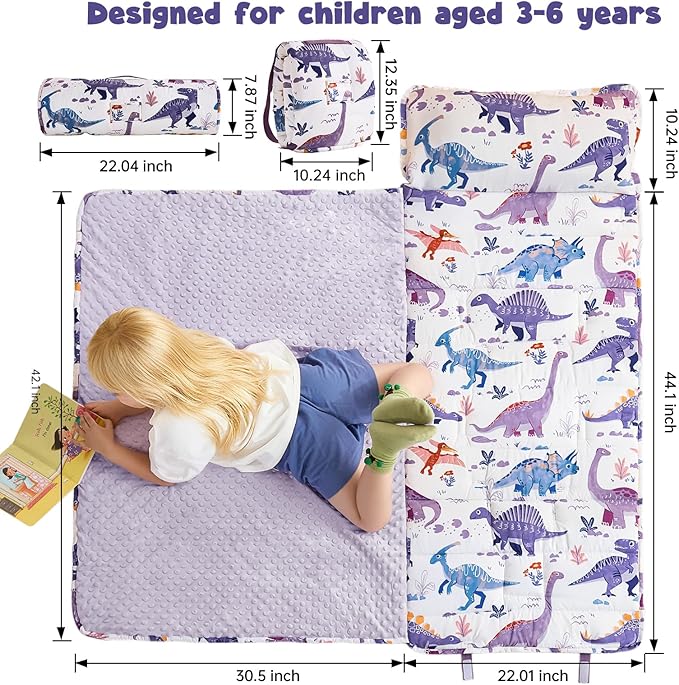 DJY Toddler Nap Mat, Kid Slumber Bag - Image 2