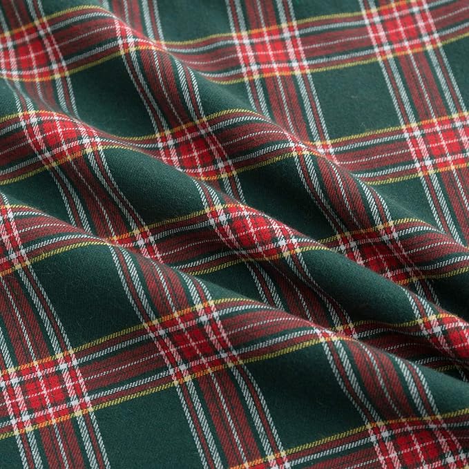 AQOTHES Pack of 2 Christmas Plaid Decorative Throw Pillow Covers Scottish - Image 7