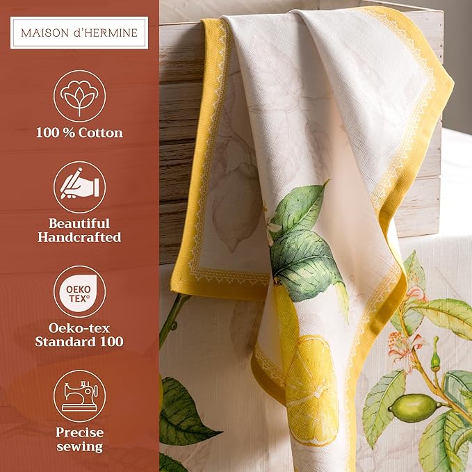 Maison d' Hermine Cloth Napkins Set of 4 100% Cotton Everyday Reusable Square - Image 2
