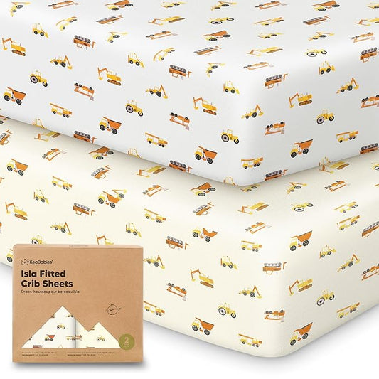 KeaBabies 2-Pack Baby Crib Sheets by KeaBabies